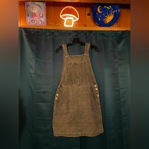 Vintage waffle overall dress